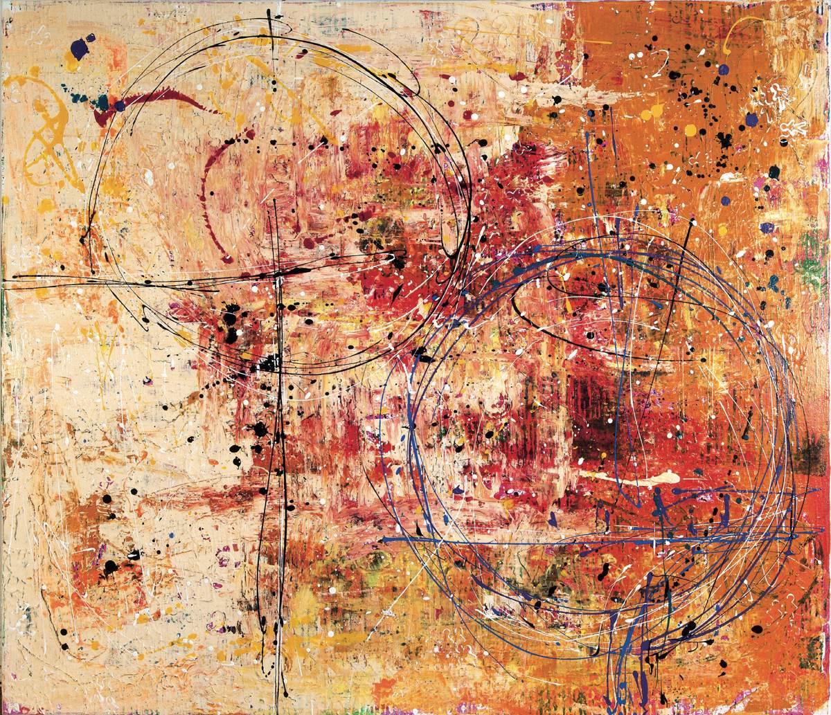 Morgenrot. 2010 (Acryl auf Leinwand, 125 x 145 cm)